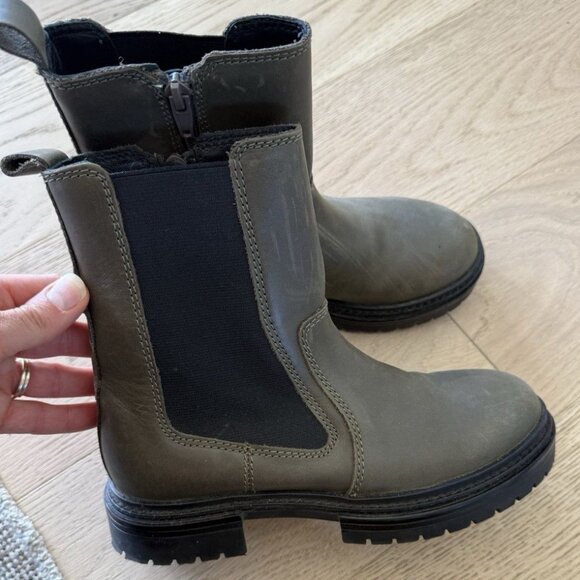 Zara Olive Green Combat Boots - Picture 1 of 5